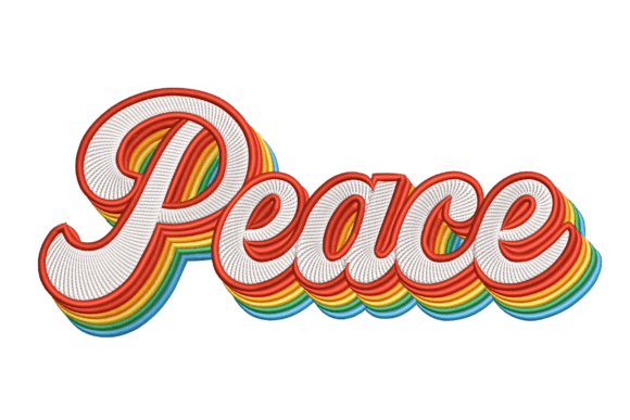 Retro Peace: A Groovy Holiday Design